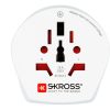 Adapter, Ausztráliába, Kínába, Európába utazóknak, földelt, SKROSS (SKAD500210)