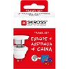 Adapter, Ausztráliába, Kínába, Európába utazóknak, földelt, SKROSS (SKAD500210)