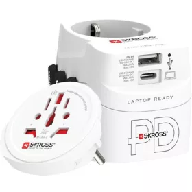   Adapter, világutazóknak, 1xUSB-A, 1xUSB-C PD, 45W, USB-C kábel, SKROSS (SKADPD45W)