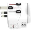 Adapter, világutazóknak, 1xUSB-A, 1xUSB-C PD, 45W, USB-C kábel, SKROSS (SKADPD45W)