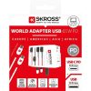 Adapter, világutazóknak, 1xUSB-A, 1xUSB-C PD, 65W, USB-C kábel, SKROSS (SKADPD65W)