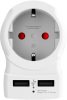 Adapter, Egyesült Államokba utazóknak, USB, földelt, SKROSS (SKETUSAUSB)