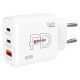 Hálózati töltő, 1xUSB-A, 2xUSB-C, PD, 65W, GaN, SKROSS (SKHT65WG)