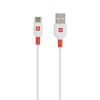 Töltőkábel, USB-A/USB-C, 1,2m, SKROSS, fehér (SKTK0002A)