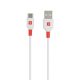 Töltőkábel, USB-A/USB-C, 1,2m, SKROSS, fehér (SKTK0002A)
