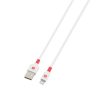 Töltőkábel, USB-A/Lightning (Apple),  2m, SKROSS, fehér (SKTK0005A)