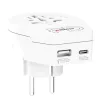 Adapter, Európába utazóknak, USB-C + USB-A, SKROSS (SKWOTOEUUSB)