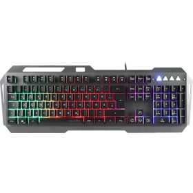   Billentyűzet, vezetékes, gaming, fém, USB, HUN, SPEEDLINK LUNERA RGB Rainbow, fekete (SLBIGLRB)