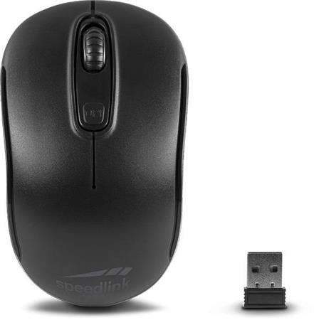 Egér, vezeték nélküli, optikai, USB, SPEEDLINK Ceptica, fekete (SLECEPBK)