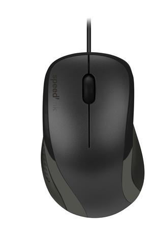 Egér, vezetékes, optikai, USB, SPEEDLINK Kappa, fekete (SLEVKABK)