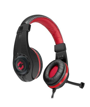 Fejhallgató, mikrofonnal, vezetékes, gaming, 3.5 mm jack, SPEEDLINK Legatos, fekete (SLFHLEG)