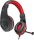 Fejhallgató, mikrofonnal, vezetékes, gaming, 3,5 mm jack, SPEEDLINK Legatos, fekete-piros (SLFHLEGFP)