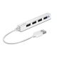 USB elosztó-HUB, 4 port, USB 2.0, SPEEDLINK Snappy Slim fehér (SLUHSSW)
