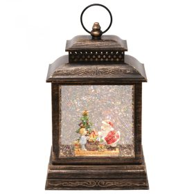 Lámpás vízkeveréssel, csillámokkal, Mikulással