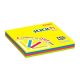Öntapadó jegyzettömb, 76x76 mm, 100 lap, STICK N Magic Pad neon színek (SN21571)