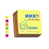 Öntapadó jegyzettömb csomag, Z, 76x76 mm, 6x100 lap, STICK N, neon színek (SN21848)