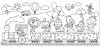 Színező tekercs, öntapadó, 31x355 cm, STICK N, parti vonat (SN29004)