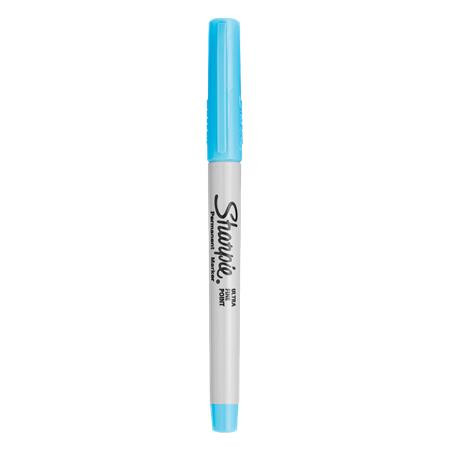 Alkoholos marker, 0,5 mm, kúpos, SHARPIE Ultra Fine Point, világoskék (SR0811260)