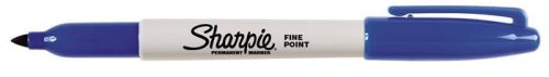 Alkoholos marker, 1 mm, kúpos, SHARPIE Fine Point, kék (SR810950)
