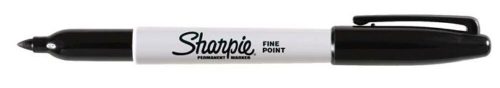 Alkoholos marker, 1 mm, kúpos, SHARPIE Fine Point, fekete (SR810980)