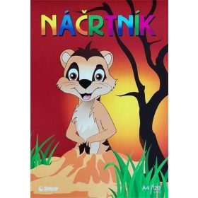   Vázlatfüzet, A4,  80 g, 20 lap, STEPA, fehér (ST219514201)