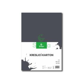 Rajzlap, A4, 180g, 50 lap, STEPA, fekete (ST240141024)