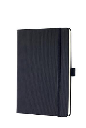 Jegyzetfüzet, exkluzív, A5, sima, 97 lap, keményfedeles, SIGEL Conceptum, fekete (SVC120)