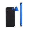 SSD (külső memória) 1TB, USB 3.2 Gen2, VERBATIM Pocket SSD, fekete/kék (SVM1TPBL)