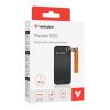 SSD (külső memória) 1TB, USB 3.2 Gen2, VERBATIM Pocket SSD, fekete/narancs (SVM1TPO)