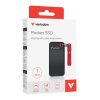 SSD (külső memória) 1TB, USB 3.2 Gen2, VERBATIM Pocket SSD, fekete/piros (SVM1TPR)