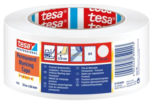 Jelölőszalag, 50 mm x 33 m, TESA Professional Premium, fehér (TE0416956)