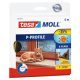 Ajtó- és ablaktömítő szalag, 9 mm x 6 m, TESA tesamoll® P profil, barna (TE05390B)
