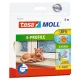 Ajtó- és ablaktömítő szalag, 9 mm x 6 m, TESA tesamoll&reg; E profil, fehér (TE05463F)