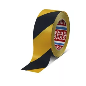   Jelölőszalag, 50 mm x 33 m, TESA Professional Premium, fekete-sárga (TE4169BY)