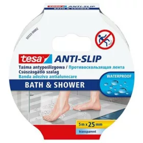   Csúszásgátló szalag, fürdőszobai, 25 mm x 5 m, TESA Anti-Slip, átlátszó (TE55533)
