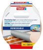 Ragasztószalag, kétoldalas, textilerősítésű, 50 mm x 5 m, TESA Removable (TE55729)