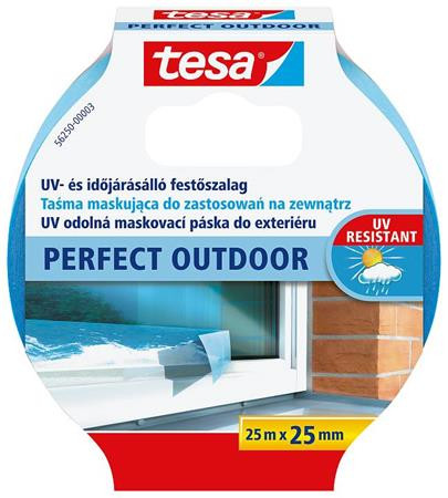 Festő- és mázolószalag, kültéri, 25 mm x 25 m, TESA Perfect Outdoor (TE56250)