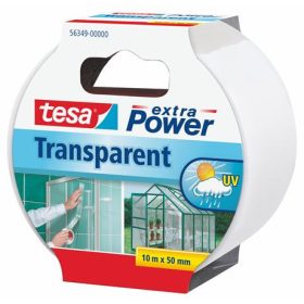   Ragasztószalag, javító, 50 mm x 10 m, TESA, Extra Power Transparent, átlátszó (TE56349)