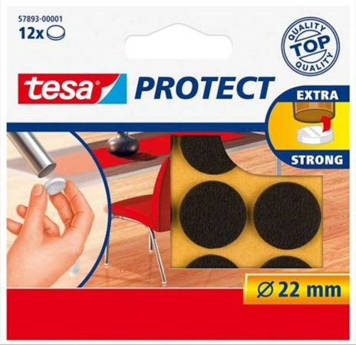 Filckorong, karcolásgátló, 22 mm, TESA Protect, barna (TE578931)