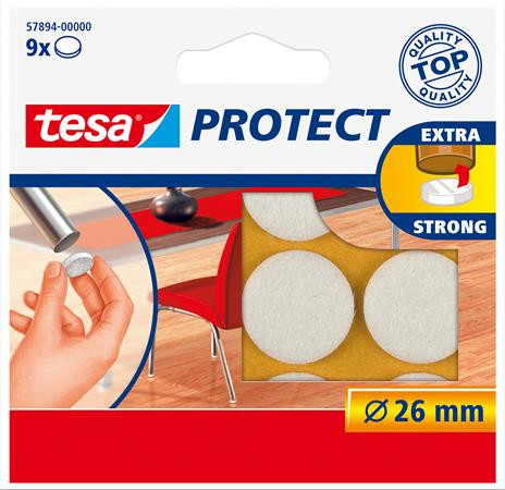 Filckorong, karcolásgátló, 26 mm, TESA Protect®, fehér (TE57894FE)