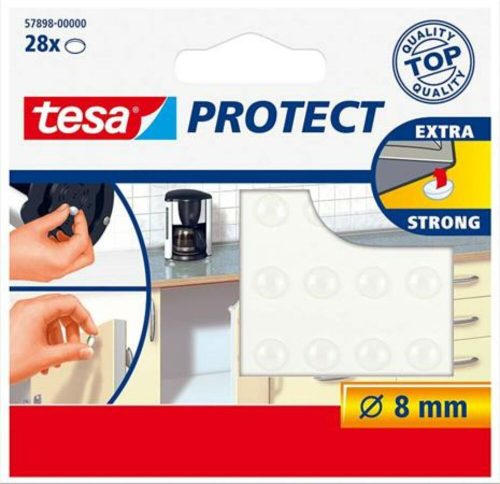 Zaj- és csúszásgátló korong, 8 mm, TESA Protect, átlátszó (TE57898)
