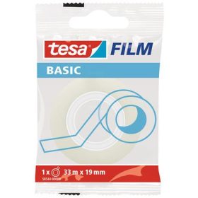   Ragasztószalag, 19 mm x 33 m, TESA Basic, átlátszó (TE58544)