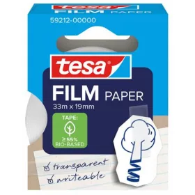   Ragasztószalag, írható, papír, 19 mm x 33 m, TESA tesafilm&reg;, átlátszó (TE59212)