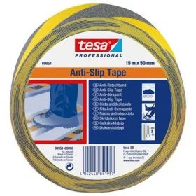   Csúszásgátló szalag, 50 mm x 15 m, TESA Anti-Slip, fekete-sárga (TE60951)