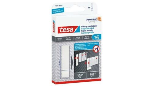 Ragasztócsík, utántöltő, TESA Powerstrips®, érzékeny felületre (TE77771)
