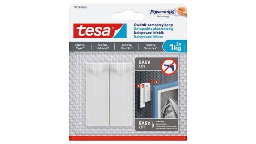 Akasztószög, öntapadós, TESA Powerstrips®, érzékeny felületre (TE77773)