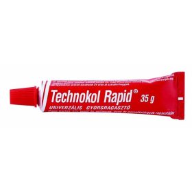 Ragasztó, folyékony, 35 g, TECHNOKOL Rapid, piros (TEC01)
