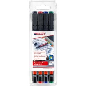   Alkoholos marker készlet, OHP, 0,3 mm, EDDING 140 S, 4 különböző szín (TED140W)