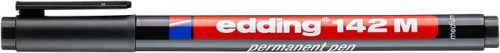 Alkoholos marker, OHP, 1 mm, EDDING 142 M, fekete (TED14211)