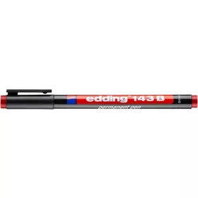 Alkoholos marker, OHP, 1 mm, EDDING 143 B, piros (TED143P)